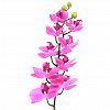6106 - Цветок "Орхидея" цвет - темно-сиреневый, 98см, 9 цветков, 3 бутона (Китай)