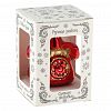 ФУ-184/1 - Елочная игрушка фигурка стеклянная "Телефон" h6см, красный, ручная художественная роспись, подарочная упаковка (Россия)