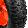 PR3012 (4,00-8'') - Колесо для тачки садовой 5009, 5009S, 5009М1, 5009MS2, ТС-100, ТС-132, пневмо, д37см, втулка: д1,2см, L9,5см (Россия)