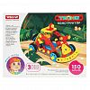 02030 - Игрушка "Конструктор "Техно" "Джип" 28х5,5х22см, 150 элементов, полипропилен, картонная коробка в ту пленке, "Stellar" (Россия)
