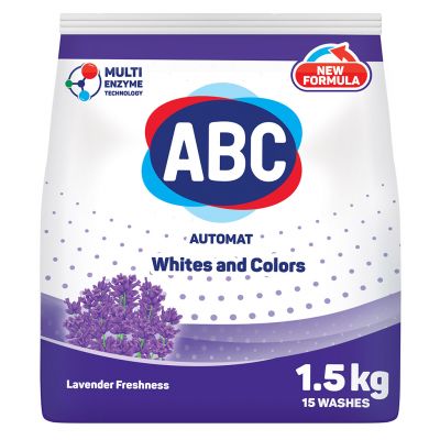 Стиральный порошок "ABC Лаванда" 1500гр (Турция)