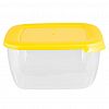 54300 - Контейнер для продуктов пластмассовый "Лайт" 1,5л, 17х17х8,5см, подходит для СВЧ (Россия)