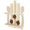  - Полка деревянная "Арфа" 40,4х50х9,5см, липа (Россия)