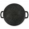 Иж2411аг - Жаровня с антипригарным покрытием 2,5л, д24см "Гранит Induction", h7см, s0,4см, литые ручки, стеклянная крышка с пароотводом, подарочная упаковка (Россия) Подходит для всех видов плит, включая индукционную.