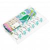 EVA-082 - Штора для ванной EVA 180х180см "Муза" "Чудесный сад" 12 металлических колец с декором, в блистере (Китай)