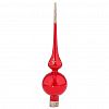 КВ-224000 - Елочная игрушка верхушка стеклянная "Фонарик", h28см,  красный, ручная художественная роспись, подарочная упаковка (Россия)