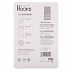 GH-2151 - Крючок на липучке "Облако" 3 штуки 6х5,2х4,2см, пластик, нагрузка до 3кг, кремовый, в блистере (Китай)