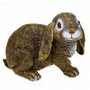 12690 - Скульптура-фигура для сада из полистоуна "Заяц вислоухий сидячий" 16х19см (Россия)