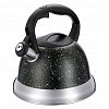 93-TEA-48 - Чайник из нержавеющей стали "Tea" 2,8л, д22см, h23,5см, s0,4мм, дно s3,25мм, со свистком, многослойное капсульное дно, пластмассовая ручка, цветная коробка, "Regent" (Китай) Подходит для всех видов плит, включая индукционную.