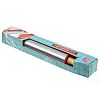 605R-AFY-2T - Скалка из нержавеющей стали 38х5см, с деревянными ручками, в цветной коробке (Китай)