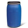  - Бочка для пищевых продуктов полиэтиленовая "Open Top Drums" 227л, д58см, h98см, горл 47см, с крышкой, синяя (Россия)
