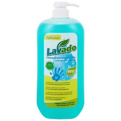 Гель для мытья посуды "LAVADO ECO" 1,1л, 10х7х24см, бразильский лайм (Казахстан)