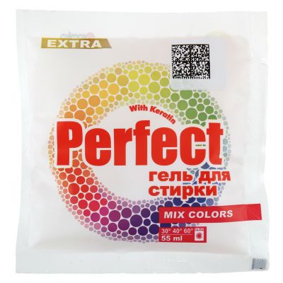 Гель для стирки белья "PERFECT" 55мл, 10х9х0,5см, MIX COLORS (Казахстан)