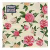 25386 - Салфетки бумажные "Bouquet de Luxe" 24х24см, 3-х слойные, 25 штук в упаковке, 100% целлюлоза, "Нежные розы" (Россия)