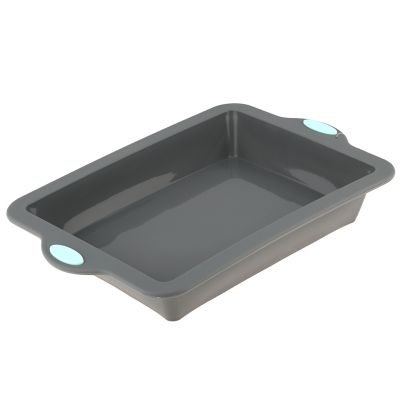 Противень силиконовый "Linea Silicone" 33х22х5,3см, с металлическим каркасом, прямоугольный, глубокий, "Regent" (Китай)