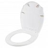 KL260112048 - "Keeplex" Сиденье для унитаза пластмассовое "Light" 41,9х36,3х4,5см, белое облако (Россия)