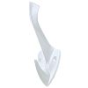 276-01 - "Садовник" Крючок пластмассовый, 2 рожка, белый, ГОСТ Р 50962-96 (Россия)