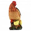 ФП362 - Скульптура-фигура для сада из полистоуна "Курица с цыплятами большая" 42см (Россия)