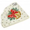 57830 - Салфетки бумажные "Art Bouquet Rondo" д32см, 3-х слойные, 12 штук в упаковке, 100% целлюлоза, "Новогодние колокольчики" (Россия)