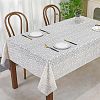 К2-137х180 - Скатерть ПВХ "Розарий" 137х180см, длина стола до 140см, на 6 персон, "LACE" фактурная, на пленке, тиснение на белом, голубой штамп, упак. "классическая" п/э 28х41см т.м. "Домашняя Мода" (Россия)