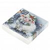 25611 - Салфетки бумажные "Bouquet de Luxe" 24х24см, 3-х слойные, 25 штук в упаковке, 100% целлюлоза, "Красавица овечка" (Россия)