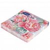 2227 - Салфетки бумажные 33х33см "GrandPero Deluxe", 3-х слойные, 20 штук в упаковке, "Розовый туман" (Россия)
