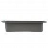 YK-S1075 - Форма для выпечки силиконовая 27,7х14,6х6,4см 1,7л "Мастерица", прямоугольная, внутренний размер 22,5х12,5х6см, дно 21,8х11,6см, усиленные ручки, серый (Китай)