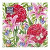 25005 - Салфетки бумажные "Bouquet Home Collection Classic" 33х33см, 3-х слойные, 20 штук в упаковке, 100% целлюлоза, "Пионы и лилии" (Россия)