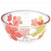 354B - "Лак ин лав (Luck in love)" Салатник стеклянный 2,6л д22,8см h11см, боросиликатное стекло, с деколью, с мерной шкалой (Китай)