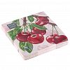 25368 - Салфетки бумажные "Bouquet Home Collection Classic" 33х33см, 3-х слойные, 20 штук в упаковке, 100% целлюлоза, "Вишня" (Россия)