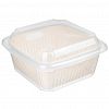 221143125/01 - Контейнер для продуктов пластмассовый "Bergamo" 2,2л, 21,5х21,5х10,6см, квадратный, с вкладышем дуршлаг, термостойкий пластик, полипропилен, светло-бежевый, подходит для СВЧ (Россия)