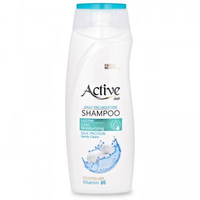 Шампунь увлажняющий "Active" 350мл, 8х3,5х21см, "Care & Beauty" С протеинами шелка и витамином B5 (Иран)