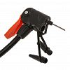 BP507-50 - Насос велосипедный, ручной 33х12,5х3,3см, Т-образная ручка с фиксатором шланга, складная металлическая подножка, двойная насадка под авто- и велониппели, три адаптера, длина шланга 39см, алюминий/пластик, в пакете на картоне (Китай)