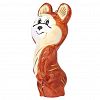 ФУП4-2428 - Елочная игрушка фигурка стеклянная "Мишка", h11,5см, ручная художественная роспись, подарочная упаковка (Россия)