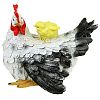 12554 - Скульптура-фигура для сада из полистоуна "Курица-наседка" 33х30см (Россия)
