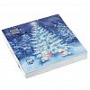 57437 - Салфетки бумажные "Bouquet Home Collection Classic" 33х33см, 3-х слойные, 20 штук в упаковке, 100% целлюлоза, "В новогоднюю ночь" (Россия)