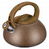 86-103 - Чайник из нержавеющей стали "Linea Tea" 3л, д22см, h20,5см, со свистком, многослойное капсульное дно, нескользящая ручка, цветная коробка, "Regent" (Китай) Подходит для всех видов плит, включая индукционную