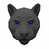 ТС-2037 - Ароматизатор автомобильный на дефлектор "Pantera 3D" "Silver Fleece" 8х3х17см, керамика, парфюм, с пробником аромата, в блистере, "Medori" (Россия)