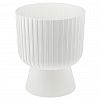5PL0786 - Горшок для цветов пластмассовый "Бекер" 8,6л, д25см, h29,5см, с поддоном, белый (Россия)