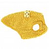 6035 - "Пэт тойс (Pet toys)" Одежда для собаки "Жилетка" с декором - тигр, р-р  XL, длина спинки 32см/обхват груди 40см/обхват шеи 22см, цвет-желтый, искусственный мех (100% полиэстер) (Китай)