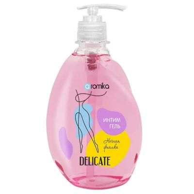 Гель для интимной гигиены "Delicate" 400мл, 8х5,5х17см, ночная фиалка (Казахстан)