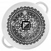 1RD181S - "Вкус лета" Кастрюля эмалированная 3л, д20см, h12,5см, цилиндрическая форма, металлическая крышка с пластмассовой ручкой-кнопкой, ободок из нержавеющей стали, белый (Россия)