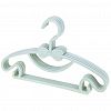036-8 - Вешалка-плечики р38-40 "Костюм" 29,5х17см, пластик, с крючками, с кольцом для ремешка, цвета микс (Китай)