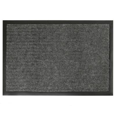 НЕСОРТ 005500 Коврик придверный "Стандарт" 50х80см, ворс полиэстер, подложка ПВХ, влаговпитывающий, ребристый, цвета микс (Россия) Продавлена резина по краю. Товар возврату и обмену не подлежит