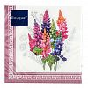 25236 - Салфетки бумажные "Bouquet" 33х33см, 3-х слойные, 20 штук в упаковке, 100% целлюлоза, "Полевые цветы" (Россия)