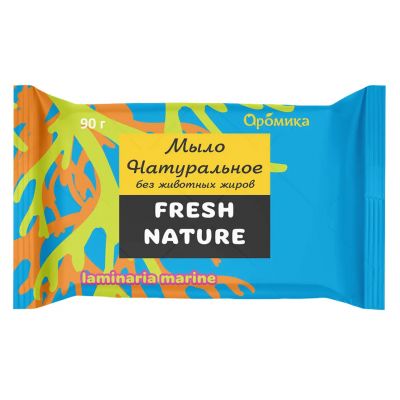 Мыло туалетное твердое "Fresh nature" 90г, 5х2х9см, морская ламинария (Казахстан)