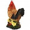 ФП362 - Скульптура-фигура для сада из полистоуна "Курица с цыплятами большая" 42см (Россия)