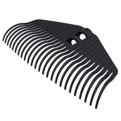 Грабли веерные пластмассовые 25-и зубые, 41,5х21х6,5см, тулейка д3см, без черенка, стеклонаполненный полиамид, "Агроном Премиум" (Россия)