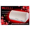 KL-2146 - Хлебница "Kelli"  39х28х18,5 см, корпус из нержавеющей стали, крышка углеродистая сталь, кремовый (Китай)