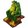  - Скульптура-фигура для сада гипсовая "Лягушки на скамейке" 26х35см (Россия)